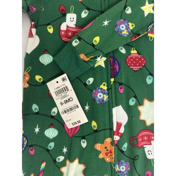 NWT Holiday Lane Infant 6-9 M Ornaments Cotton Family Pajamas One-Piece - Picture 3 of 4